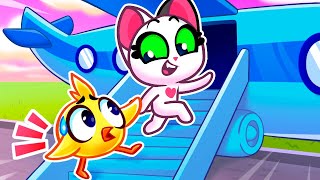 Take Care of Pet on the Airplane ✈ Kids Stories and Nursery Rhymes by PurrPurr Tails