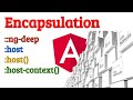 Angular специальные селекторы. ::ng-deep, :host, :host(), :host-context()