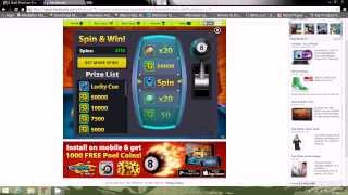 How to get free coins,spins and powers in 8 ball pool game for free 2014 (INDIA)