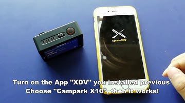 How to connect Campark X10 Action Camera with smart phone via WiFi
