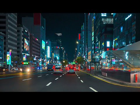 Seoul Night Drive 🌠 | Downtown Vibes | Chill Lofi Hiphop Beats | POV 4K HDR