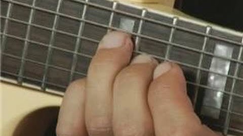 1st Inversion Octave Up of D Minor Guitar Chord on the Middle Top Strings