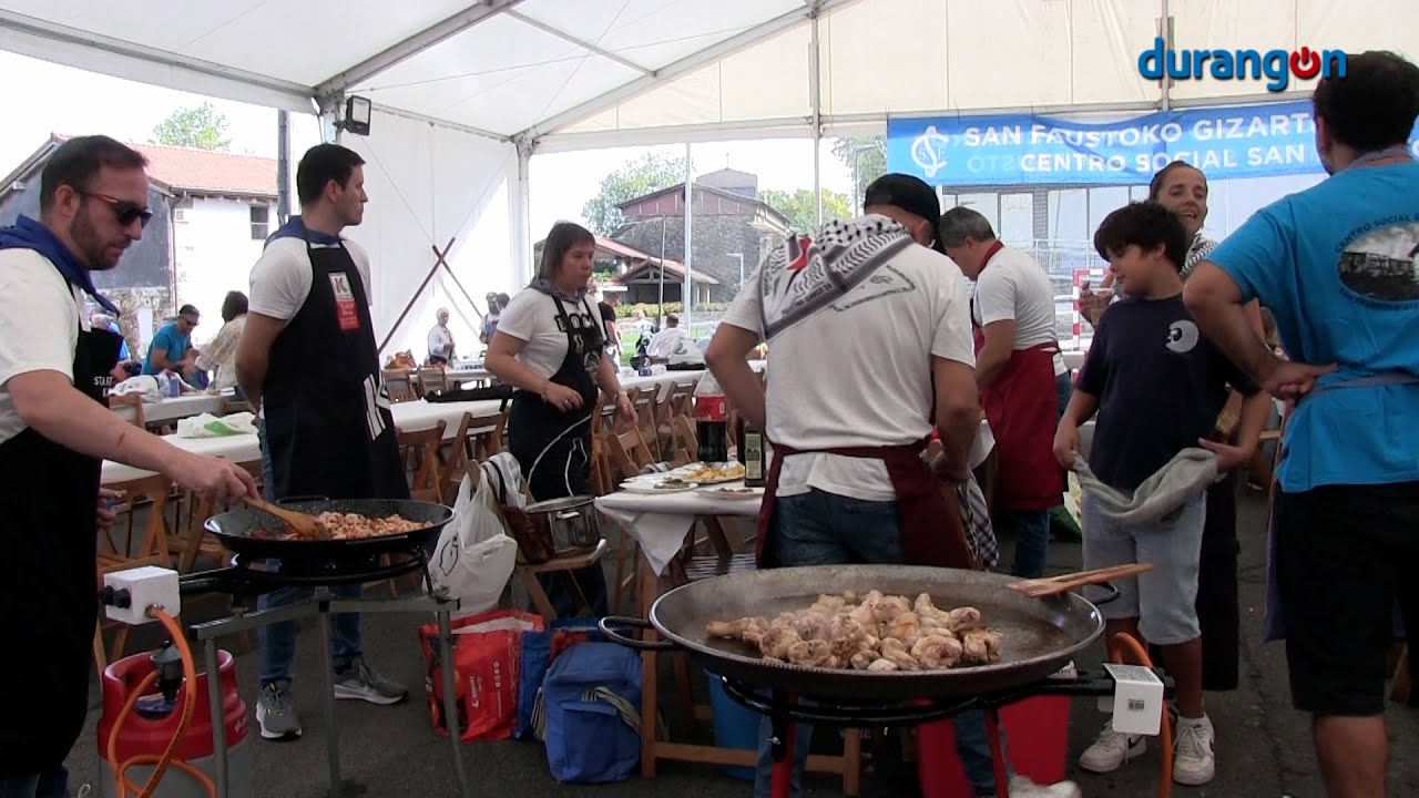 Tras el txupinazo, las paellas