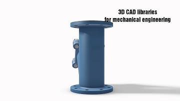 Y type strainer: Free 3D CAD model for Autocad, Inventor, Solidworks and more.