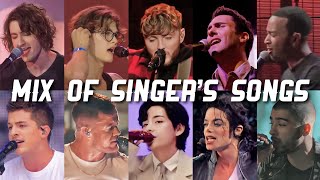TOP 10 Famous Male Singers In One Song - Live Performance #2