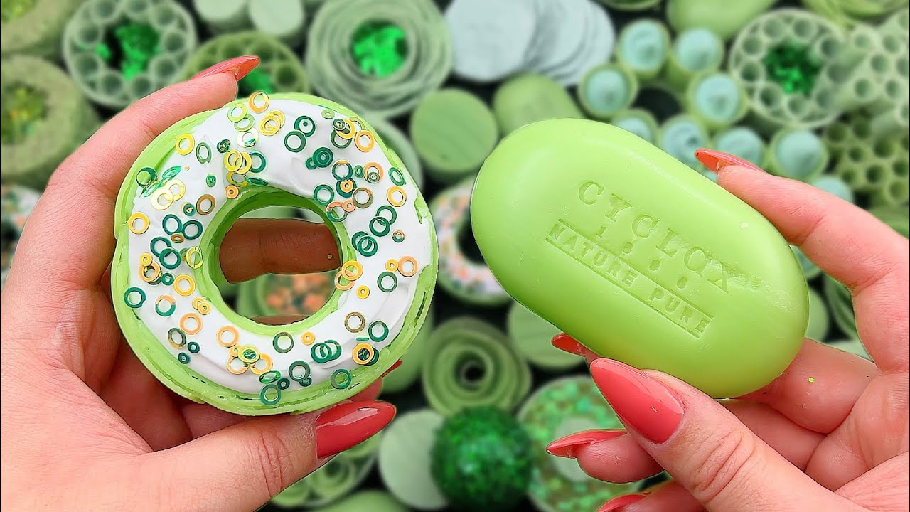 ODDLY SATISFYING RELAXING ASMR SOAP CRUSHING VIDEO clay cracking starch foam glitter boxes