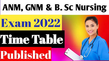 Anm Gnm 2022 Exam Date Published | ANM GNM Exam 2022 | B.Sc Nursing Exam Date 2022 | Jenpas Ug 2022