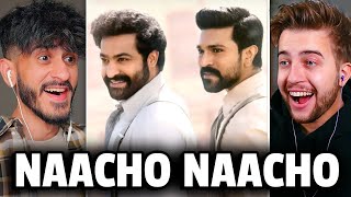 Naacho Naacho Full Video Reaction by Foreigners | RRR SONG | NTR, Ram Charan | MM Keeravaani