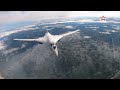 Flight of strategic missile carriers Tu-160