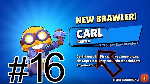 Brawl Stars - Gameplay Walkthrough Part 16 - New Brawler: CARL (Android, iOS)