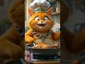 🔥Viral Shorts Title (India)Funny Orange Cat Chef Cooking Chicken 🍗😹 | AI Cat Animation Short #shorts