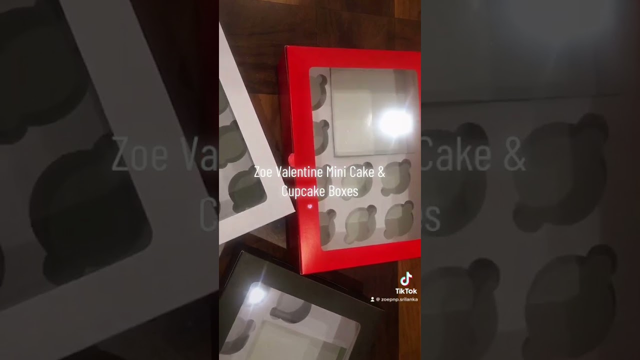 Zoe Valentine Mini Cake & Cupcake Boxes ❤️