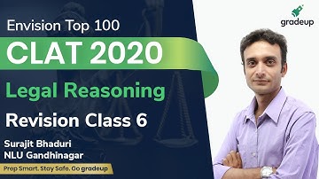 CLAT 2020 | Revision Class 6 | Legal Reasoning | Surajit Bhaduri | Law Entrance Exam | Gradeup