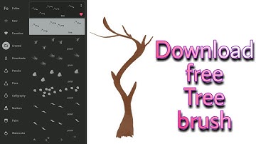 How to create tree brush using infinite painter | infinite painter brush tutorial