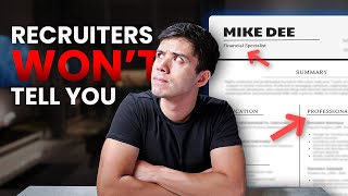 I Applied to 100 Jobs: THIS is What Recruiters Care About by Mike Dee 4,120 views 1 month ago 10 minutes, 1 second