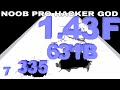 NOOB VS PRO VS HACKER VS GOD  in Number Merge Run