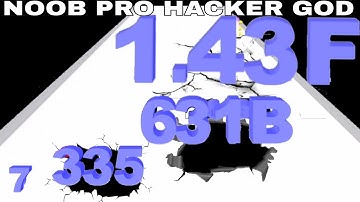NOOB VS PRO VS HACKER VS GOD  in Number Merge Run