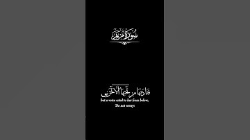 فناداها من تحتها الا تحزني _ شاشة سوداء _ أحمد خضر _ كرومات قرآن كريم#قران_شاشة_سوداء
