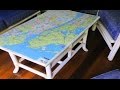 How to Decoupage Furniture with a Map