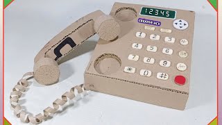 How to Make a telephone with cardboard |mini gear | liberman | creative hcv |