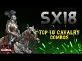 Sx18 free to play and paid top 10 cavalry combos  rise of castles ice and fire