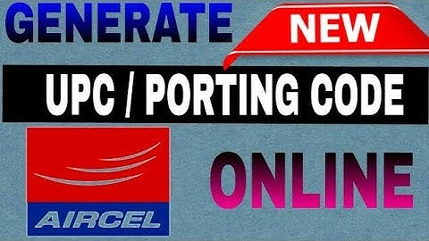 New Trick To Generate Aircel UPC Code Online