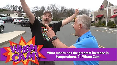 What month has the greatest increase in temperatures? | Wham Cam