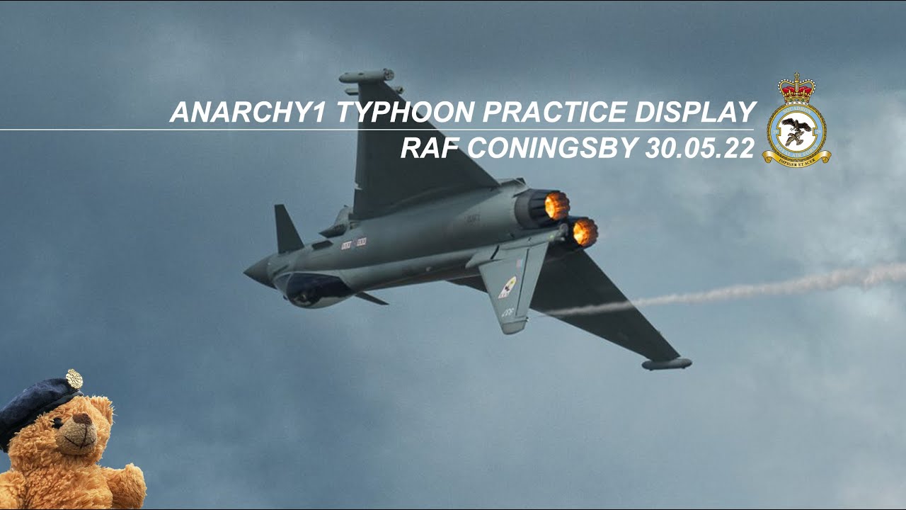 TYPHOON ANARCHY1 Display at RAF Coningsby | Paddy 🇬🇧 | Superb Vapor, Takeoff & Landing ~ 30.05.22