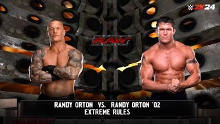 BARBED-WIRE DEATH MATCH  | Randy Orton vs. Randy Orton 02 | WWE 2K24 | INTERGENDER MATCH
