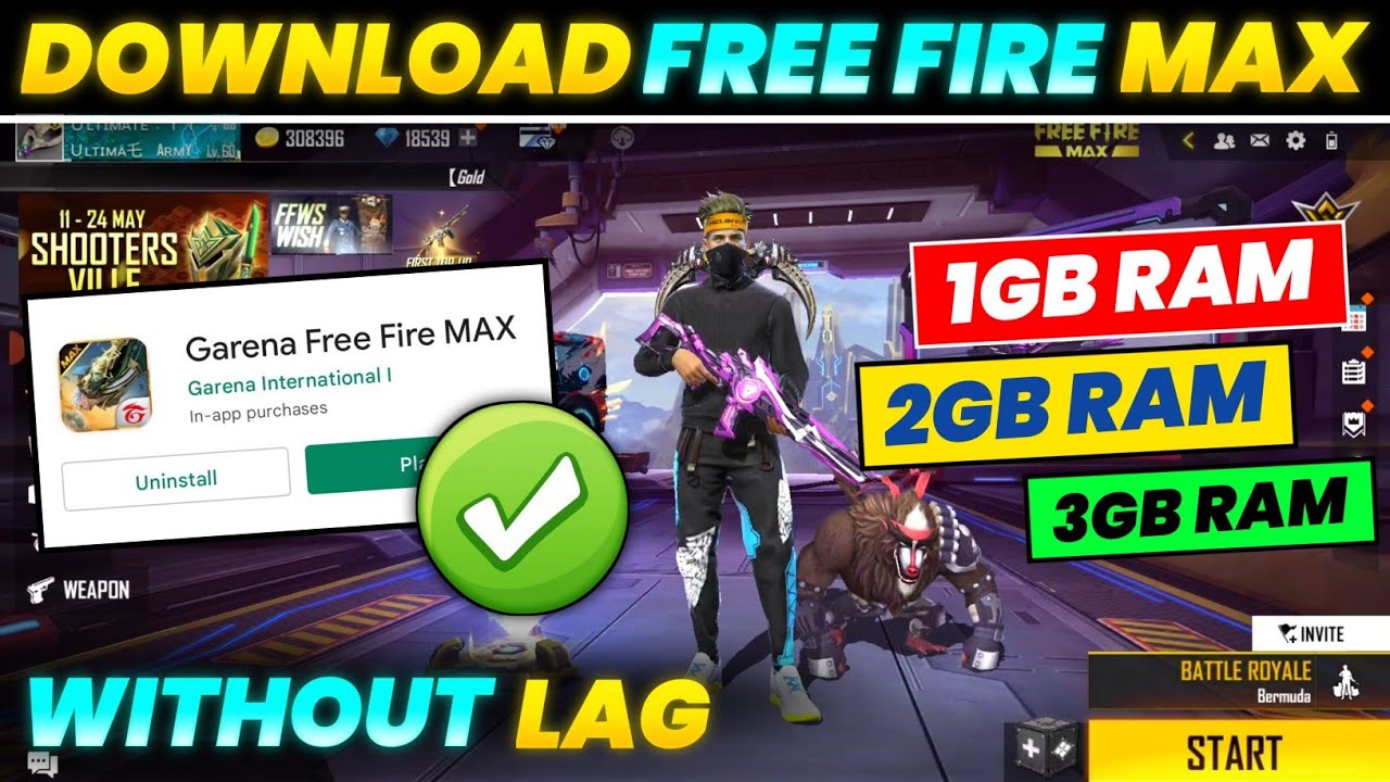 HOW TO DOWNLOAD FREE FIRE MAX IN 1GB, 2GB, 3GB RAM PHONE