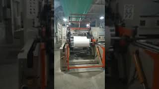 PLA coating machine working in China Paper factory // how to make biodegradable laminated  paper