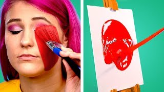 PAINTING HACKS | 8 IDE LUKISAN KEREN DENGAN BAHAN SEADANYA