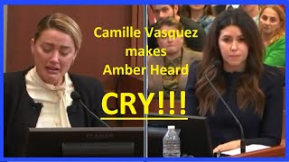 Camille Vasquez makes Amber Heard CRY in Court