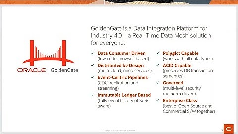 GoldenGate 101 Overview