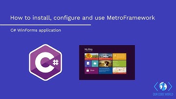 How to install, configure and use MetroFramework in your C# WinForms application