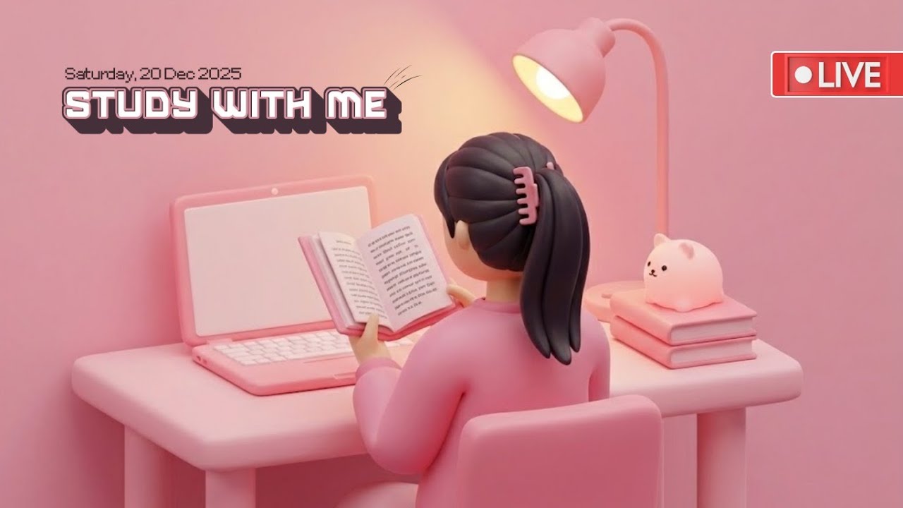 LIVE study with me | Table setup | Calm Music | Stay Focused..... 