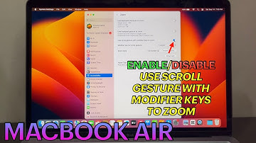 How to Enable or Disable Use Scroll Gesture with Modifier Keys to Zoom on MACBOOK AIR