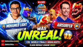 MOHAMED LIGHT vs AIRSURFER was UNREAL! 😱 | CRL World Finals Highlights | Clash Royale League 2022