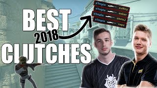 CS:GO - BEST PRO CLUTCHES OF 2018 ft. kennyS, Xyp9x, s1mple, NiKo & MORE!