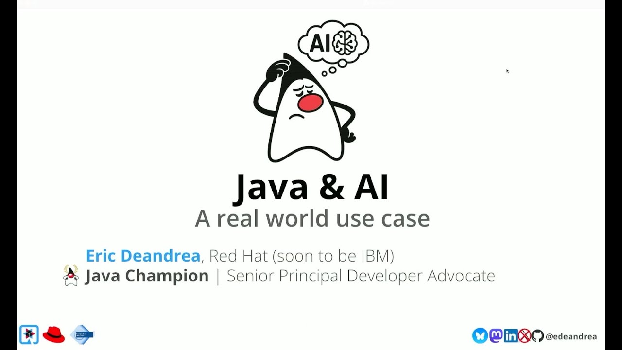 June 12, 2025 - Lightning Talk - Eric Deandrea - Java and AI - YouTube
