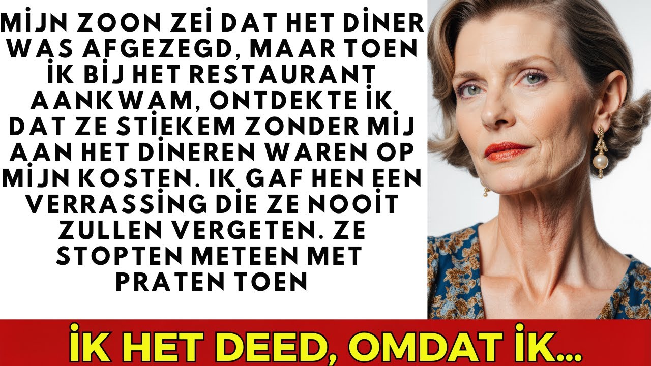 "Oma, heb je al besloten wat je vrijdag aantrekt?" Mijn kleinzoon Reed kijkt me aan. Vrijdag? Het jubileumdiner van mijn zoon en schoondochter, 30 jaar. Maar Wesley heeft me niets verteld. Die...
