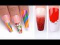 Satisfying Nail Art Compilation 2026 Easy Rainbow Glitter Nail Designs Libou Nail 