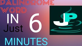 palindrome word in java in just 5 minutes, string library functions