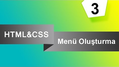HTML & CSS ile Responsive Yatay Menü Yapımı