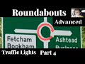 Roundabouts. Traffic lights and spiral