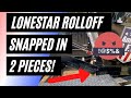 My LoneStar Dumpster Rolloff Trailer Snapped in Half Like A TWIG!