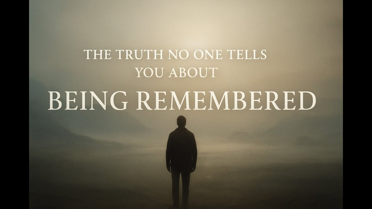 The Truth No One Tells You About Being Remembered - YouTube