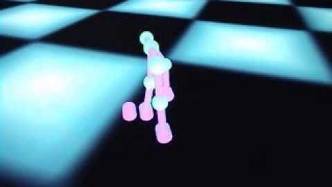 A tripedal robot generated using evolutionary robotics.