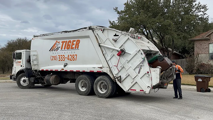Tiger Sanitation: Mack MRU McNeilus Rear Loader Garbage Truck