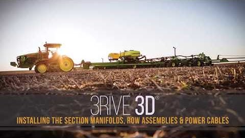 3RIVE 3D® Installation: Installing the section manifolds, row assemblies & power cables